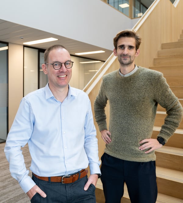 Stoffel Vanhalst, CIO at Lecot, and Kevin Stobbelaar, Director Data & AI at AE © Caroline Dupont Photography-1